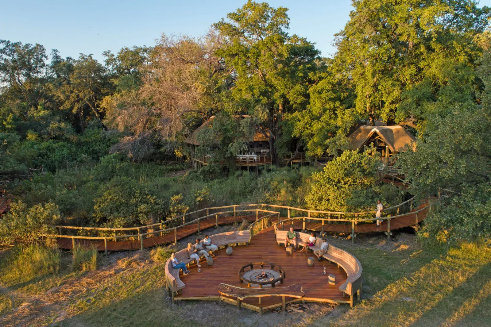 Aerial view of Camp Moremi