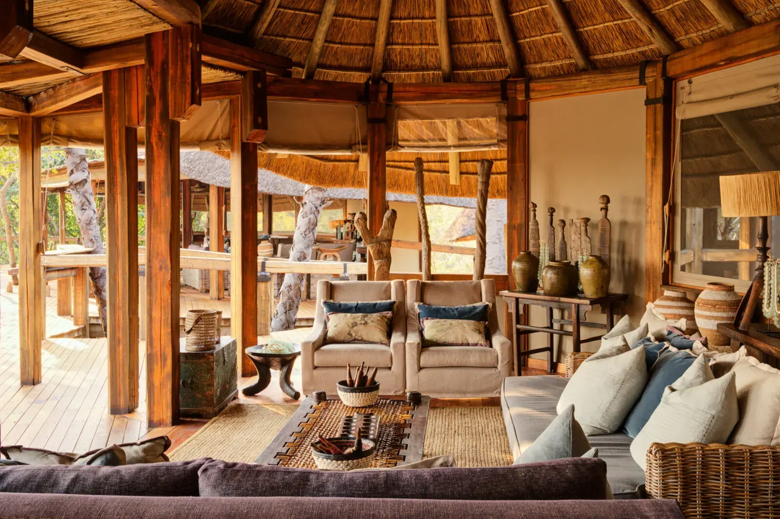 Main area at Camp Okavango
