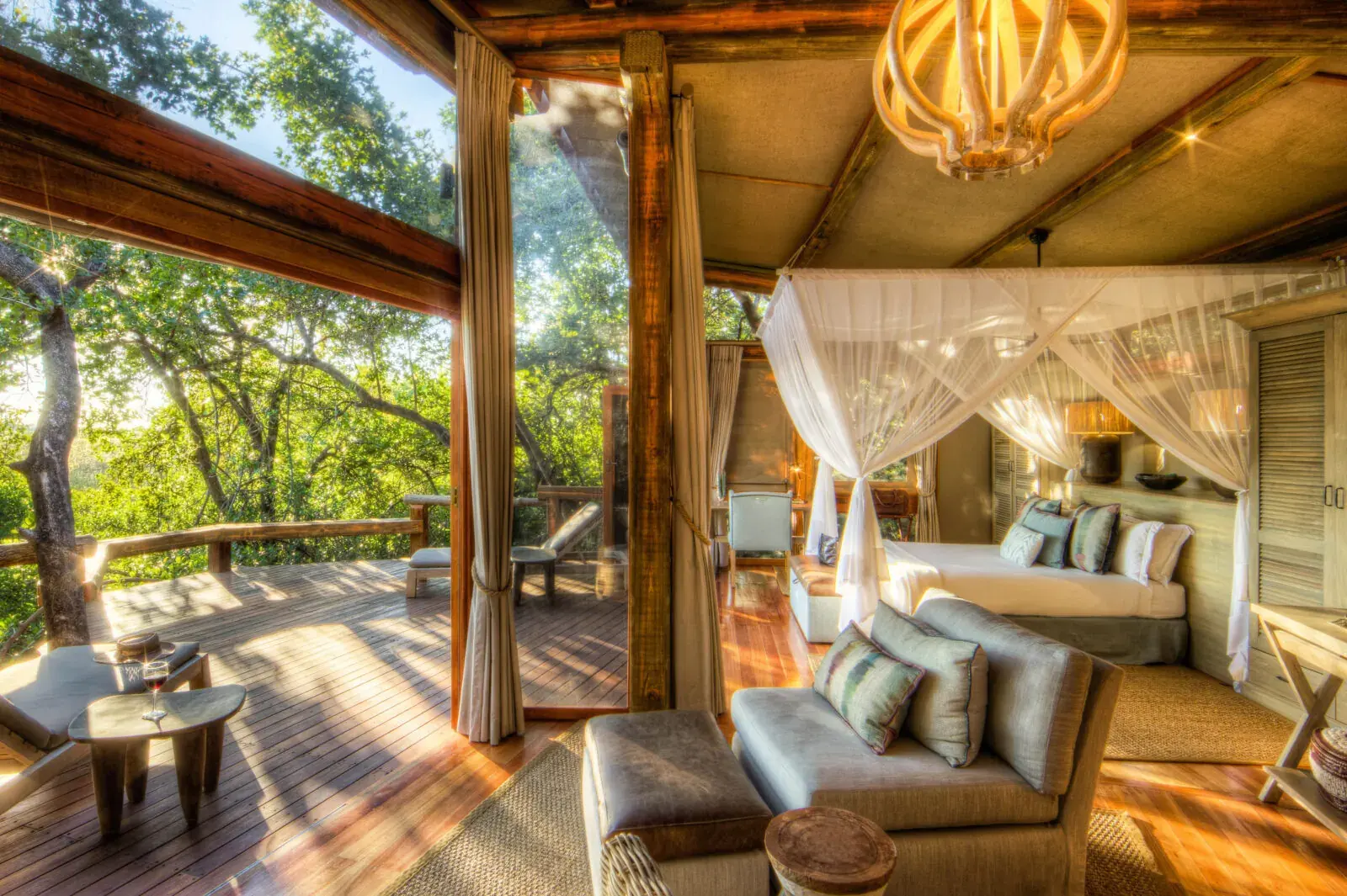Guest room at Camp Okavango