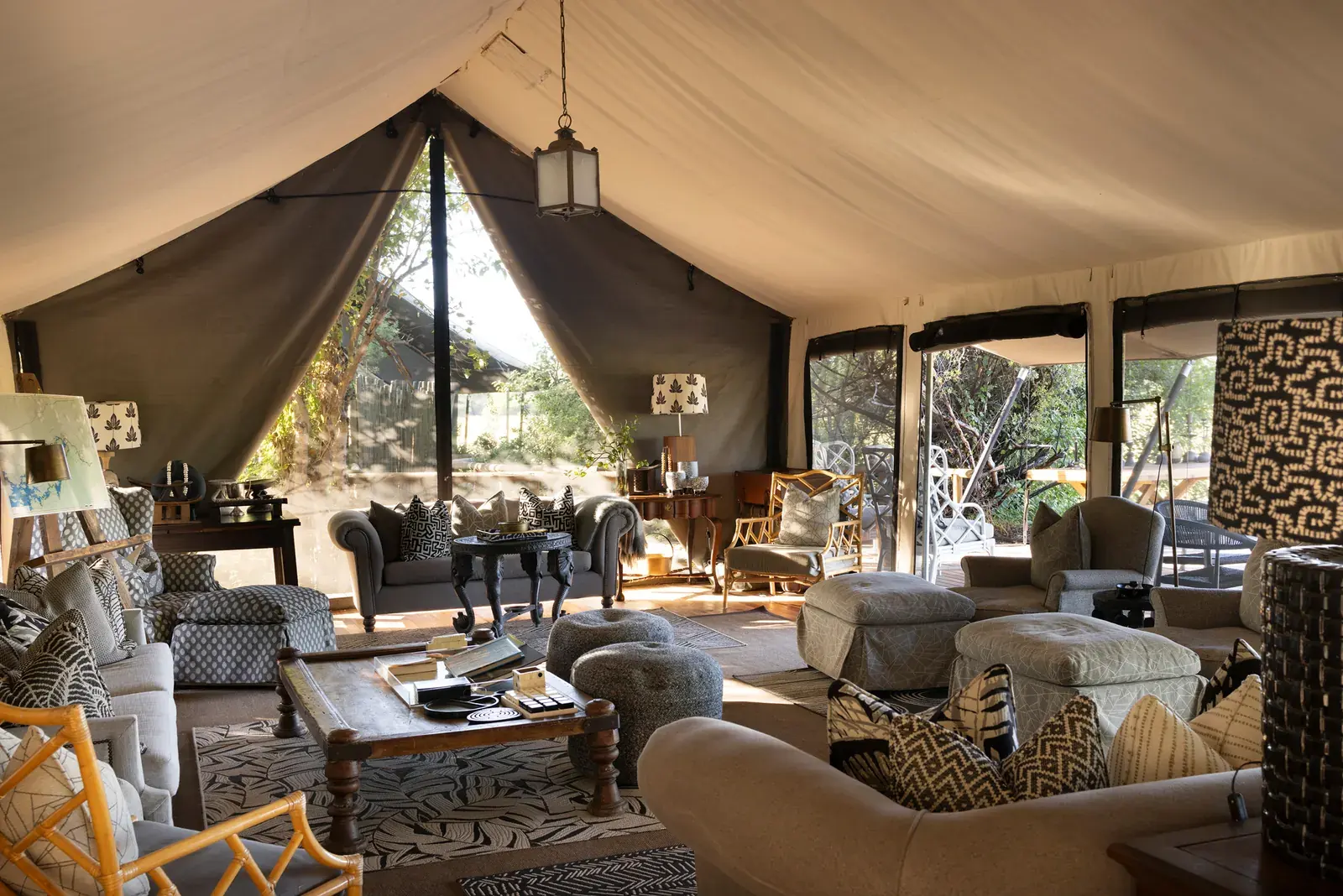 Main tent at Little Machaba