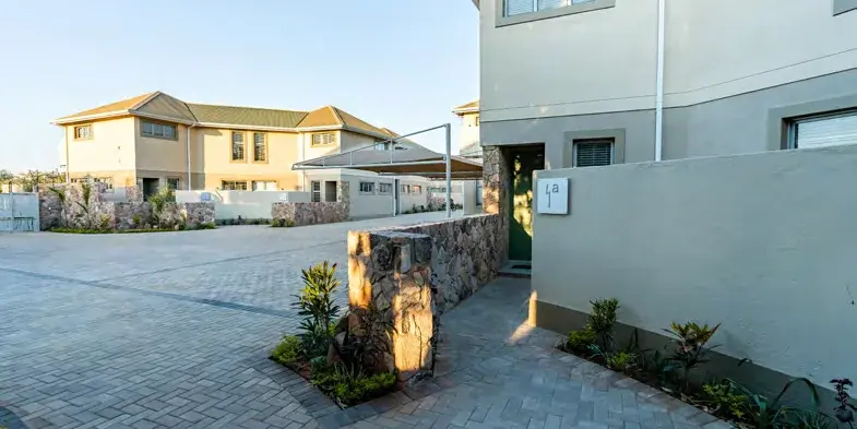 Entrance to Miombo Mews Holiday Villas, Victoria Falls