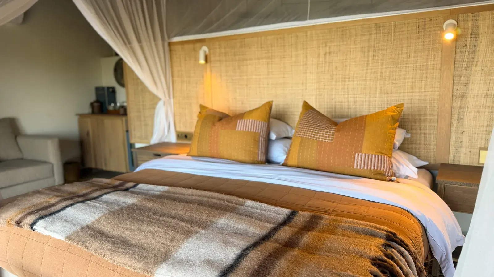 Suite bedroom at Ngoma Safari Lodge