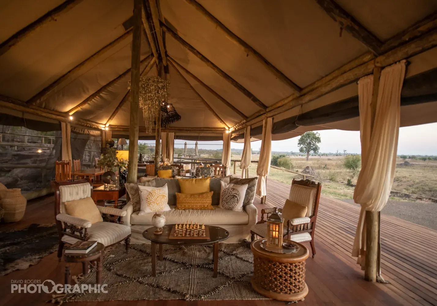Lounge at Deteema Springs Camp