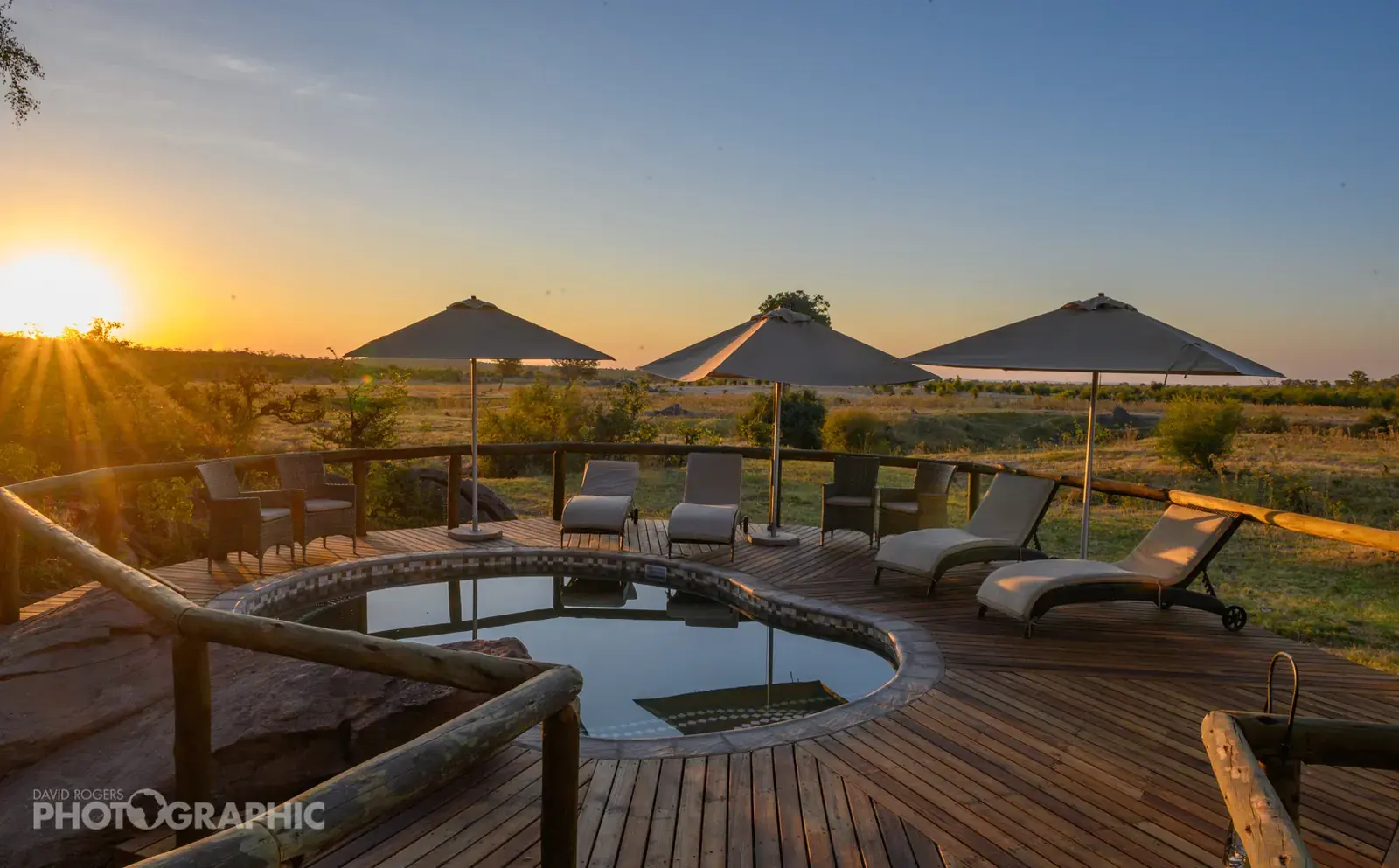 Plunge pool at Deteema Springs Camp