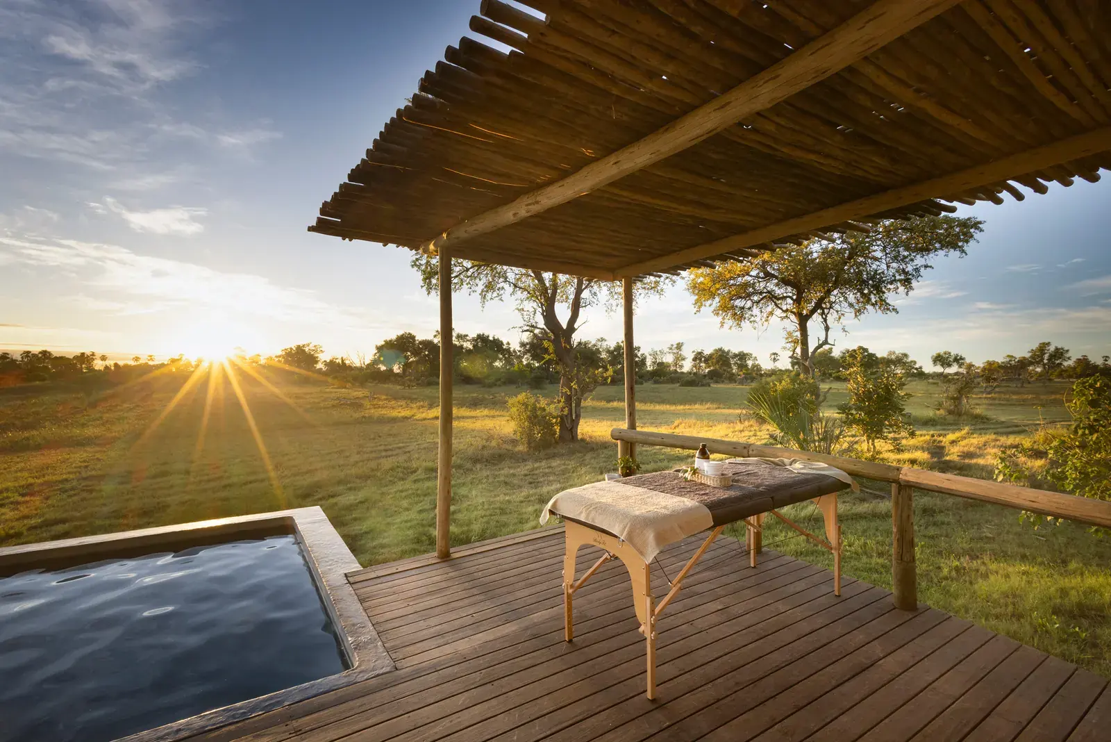 Plunge pool at Gomoti Private
