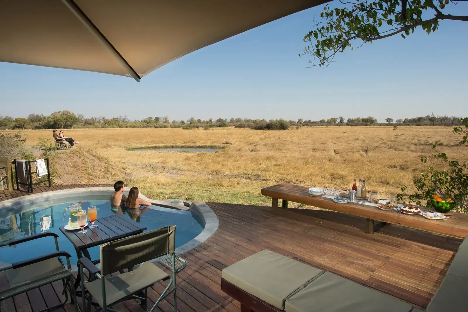 Pool and floodplain view at Little Machaba