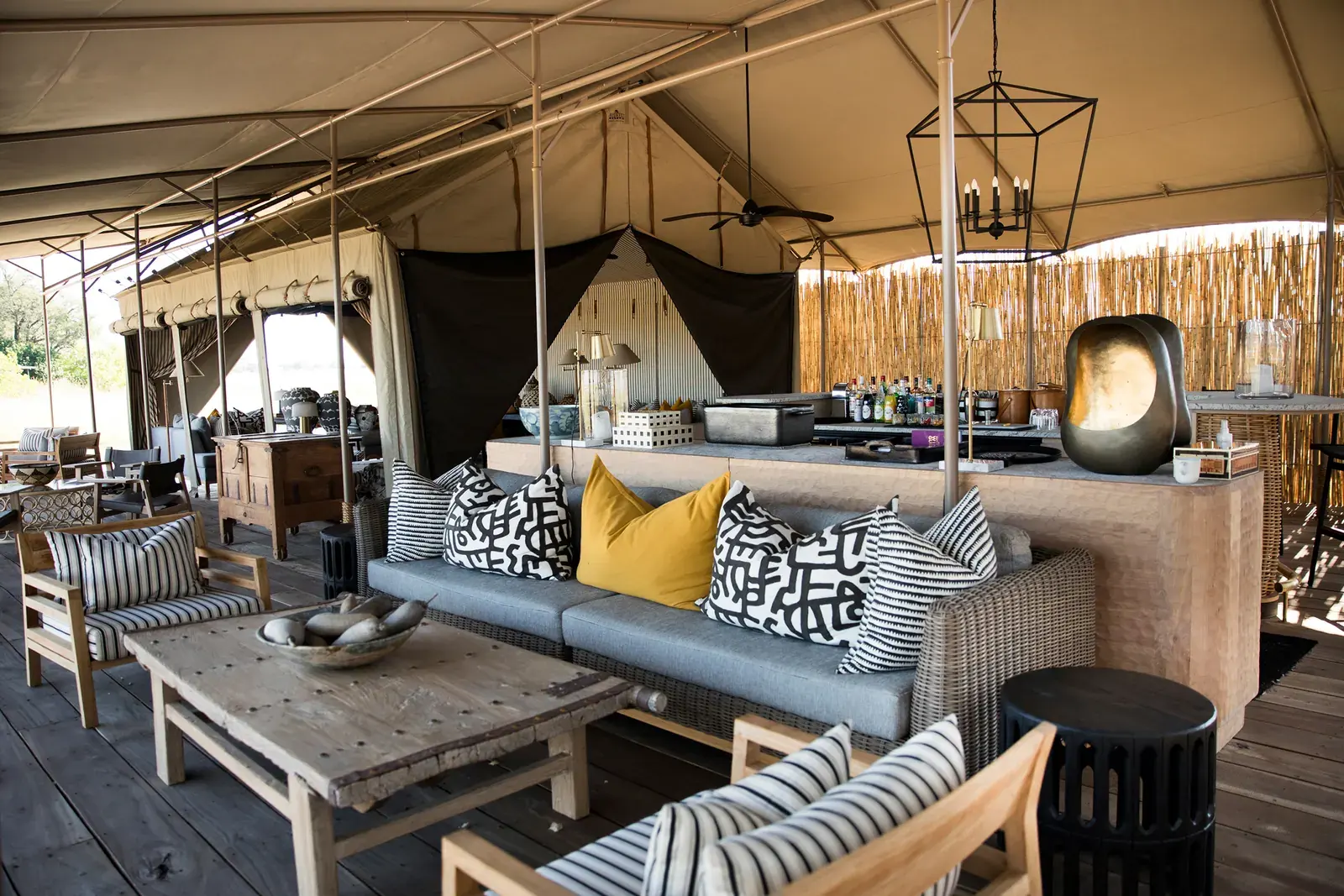Lounge at Monachira Camp